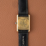 1980s Cartier Must Tank Manual 'Lapis' Dial