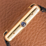 1980s Cartier Must Tank Manual 'Lapis' Dial