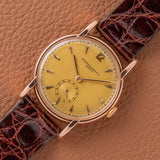 1940s Vacheron Constantin Dress Watch Rose Gold With Gold Dial