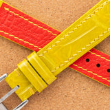 Lemon Yellow Glazed Alligator