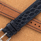 Navy Blue Small Scale Alligator
