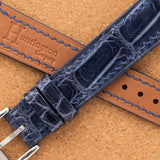 Deep Blue Glazed Alligator