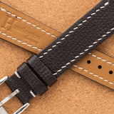 Dark Brown Pebble Calf