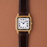 1970s Cartier Santos Dumont Extra Plate White Gold Bezel (Ref. 96061)