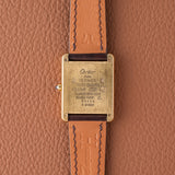 1990s Cartier Must Tank Rare Gold and Cream Roman Dial (Ref. 681006)