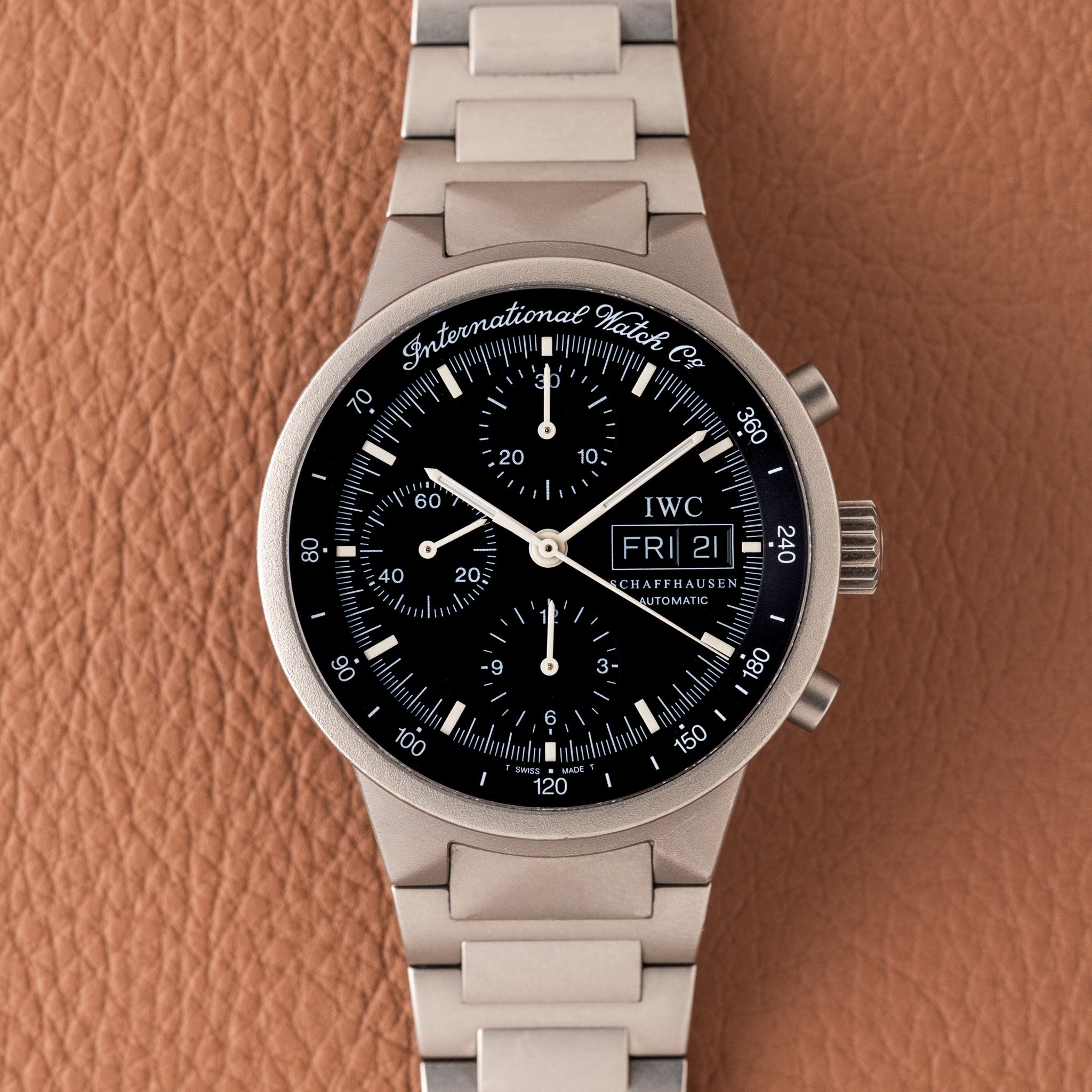 IWC GST Chronograph Titanium (Ref. IW370704) – Huntington Company