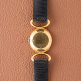 1970s Baume Et Mercier Gold Ellipse Rope Case and 'Lapis' Dial (Ref. 38320)