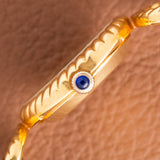 1970s Baume Et Mercier Gold Ellipse Rope Case and 'Lapis' Dial (Ref. 38320)