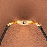 1970s Baume Et Mercier Gold Ellipse Rope Case and 'Lapis' Dial (Ref. 38320)