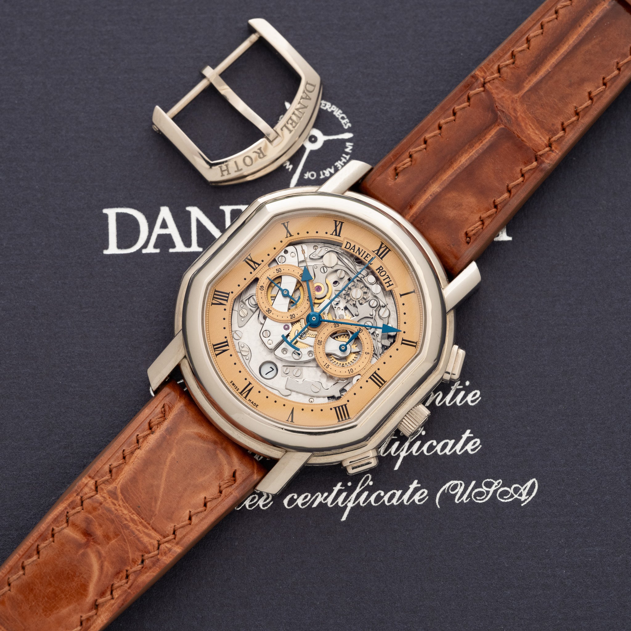 Daniel Roth Masters Skeleton Chronograph - Box & Papers (447.X.60