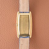 1970s Baume Et Mercier 18k Yellow Gold Allongee with 'Lapis' Dial (Ref. 37081)