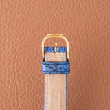 1970s Baume Et Mercier 18k Yellow Gold Allongee with 'Lapis' Dial (Ref. 37081)