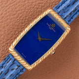 1970s Baume Et Mercier 18k Yellow Gold Allongee with 'Lapis' Dial (Ref. 37081)