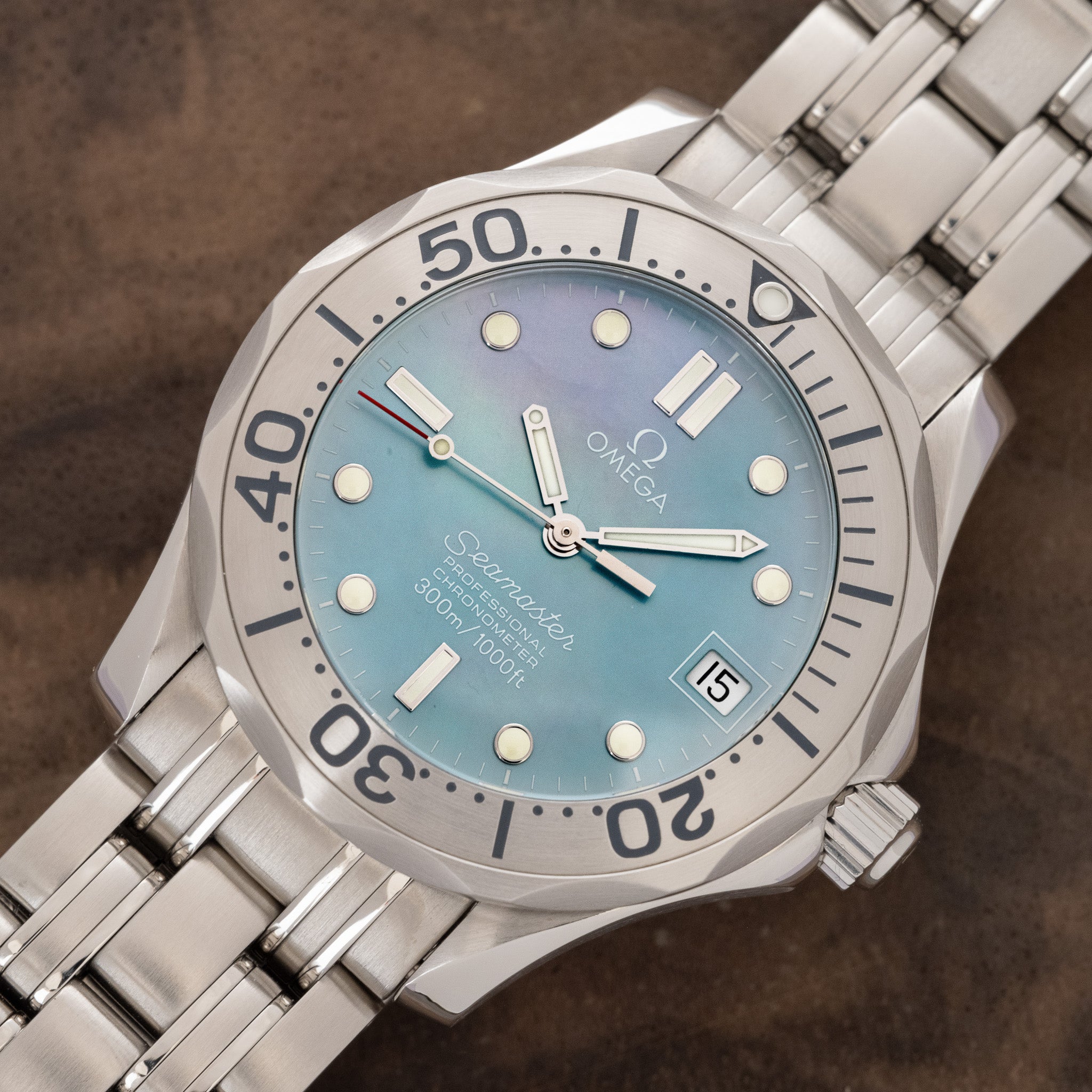 2006 Omega Seamaster 300M Mother Of Pearl - Box & Papers