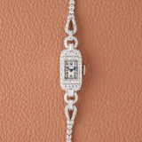 1930s Tiffany and Co. Movado Platinum and Diamond Cocktail Watch