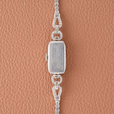 1930s Tiffany and Co. Movado Platinum and Diamond Cocktail Watch