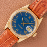 1986 Rolex Datejust Blue Buckley Dial - Rare (Ref. 16018)