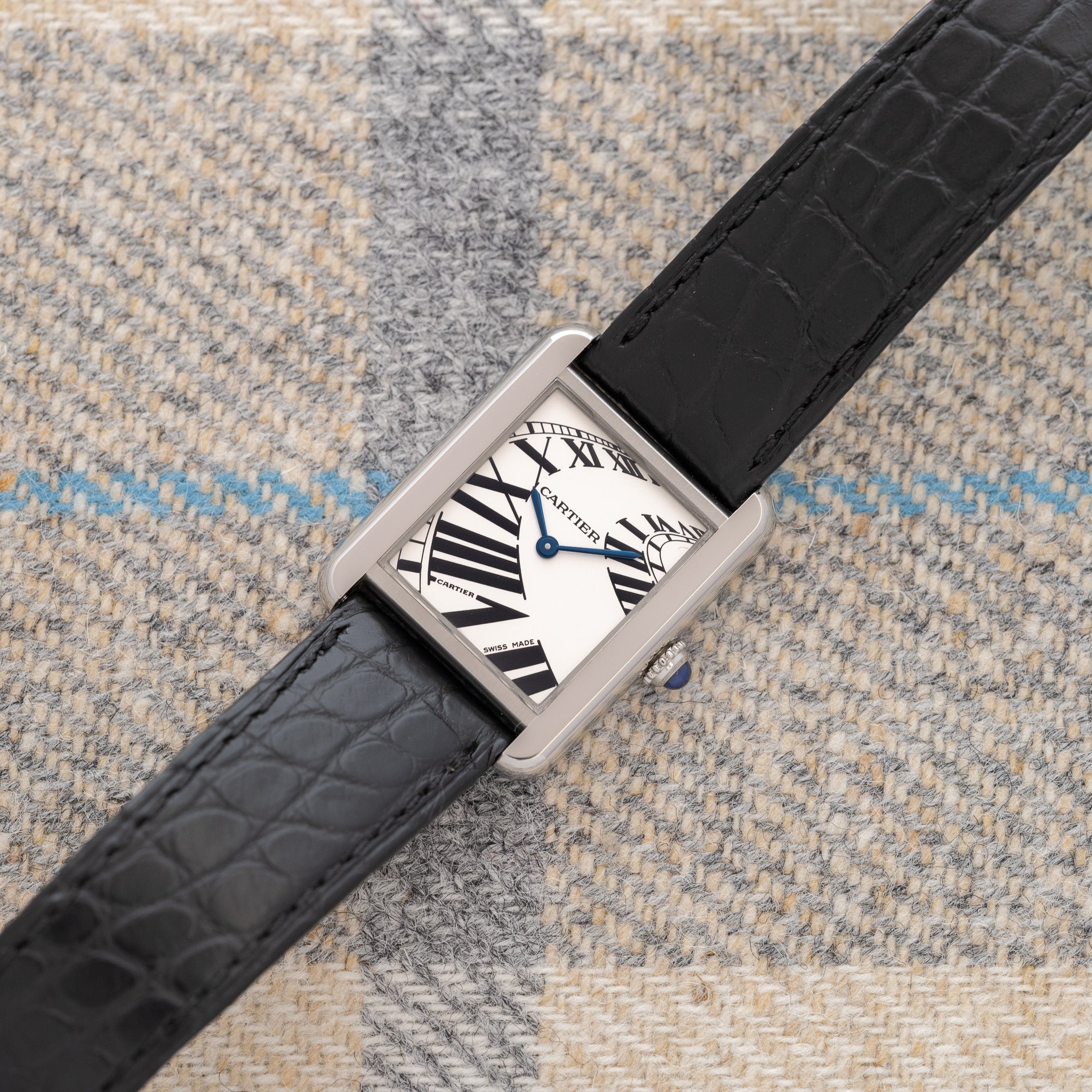Cartier Tank Solo Piano Dial - With Papers (Ref. 3170