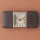 Circa 1930s Cartier Sterling Silver Movado Purse Watch