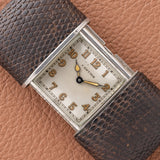 Circa 1930s Cartier Sterling Silver Movado Purse Watch