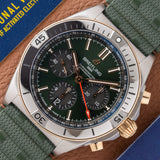 2025 Breitling Chronomat B01 42 Green Chronograph - Box and Papers (Ref. UB0134131L1S1)