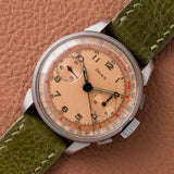 1940s Doxa Chronograph Salmon Sector Dial