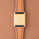 1970s Cartier Must Tank Roman Dial Manual Wind