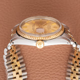 1971 Rolex Datejust Two Tone Non-luminous Wideboy (Ref. 1601)