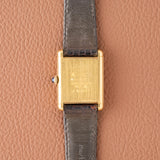 1970s Cartier Must Tank Rare 'True Red' Dial - Manual Wind