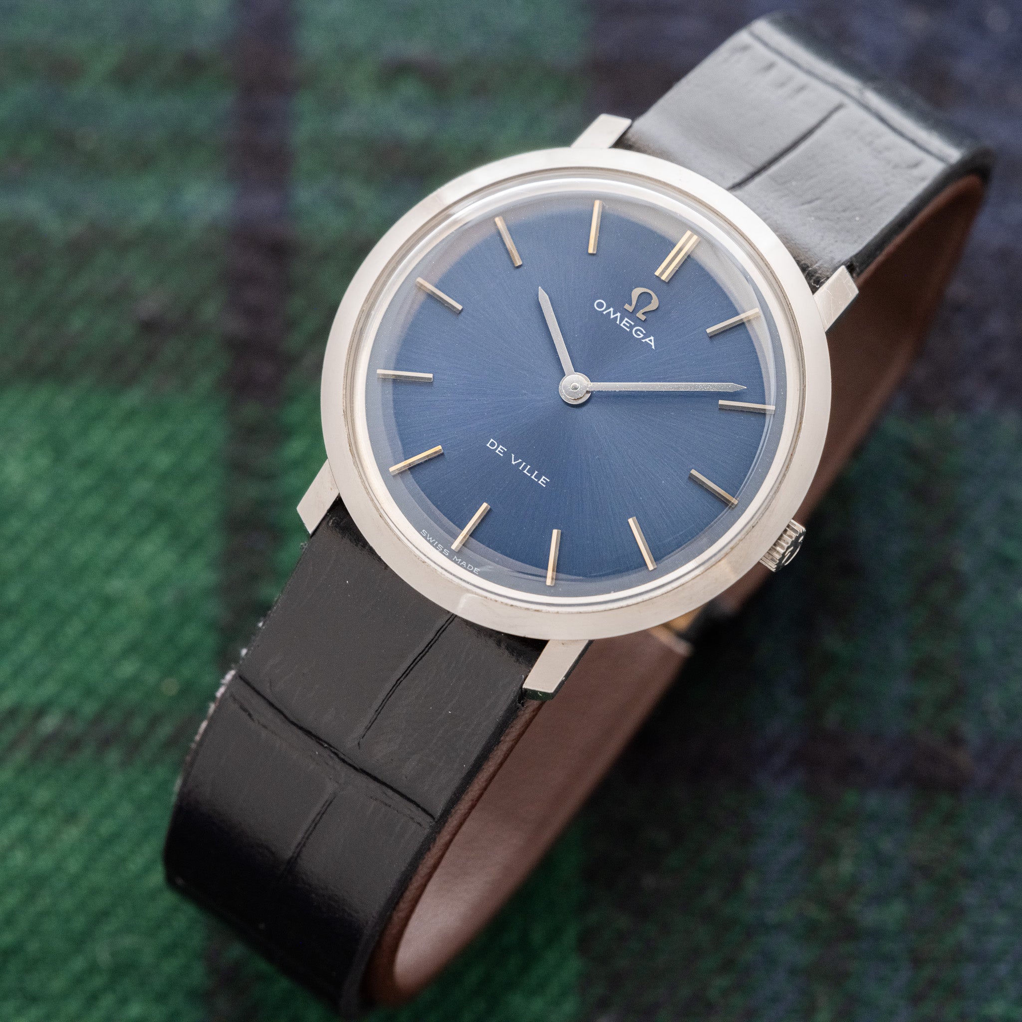 1969 Omega De Ville Blue Dial (Ref. 111.077) – Huntington Company