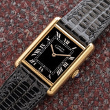 Cartier Must De Tank Black Tuxedo Dial