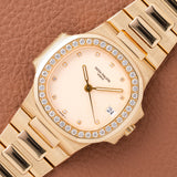 1991 Patek Philippe Nautilus Yellow Gold Factory Diamonds - Archives (Ref. 3800/3)