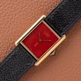 Cartier Must de Tank Mechanical True Red Dial