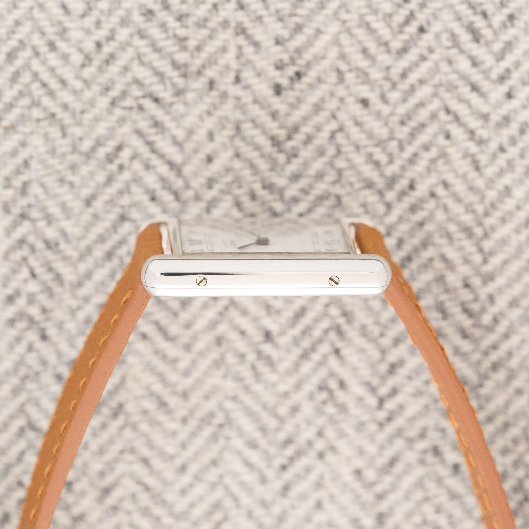 Cartier Must De Tank Silver Case & Blue Numerals (Ref. 690006