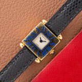 Cartier Obus Paris Dial Blue Enamel - Cartier Service Papers