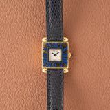 Cartier Obus Paris Dial Blue Enamel - Cartier Service Papers
