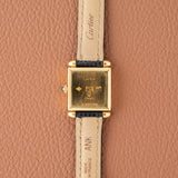 Cartier Obus Paris Dial Blue Enamel - Cartier Service Papers