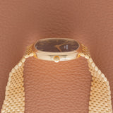 1980s Patek Philippe Blue Jumbo Ellipse With Brick Bracelet (Ref. 3734)