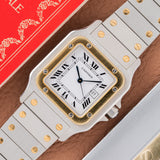 1980s Cartier Santos Carrée Unpolished - Box and Papers (Ref. 1172961)