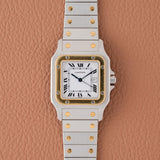 1980s Cartier Santos Carrée Unpolished - Box and Papers (Ref. 1172961)