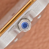 1980s Cartier Santos Carrée Unpolished - Box and Papers (Ref. 1172961)