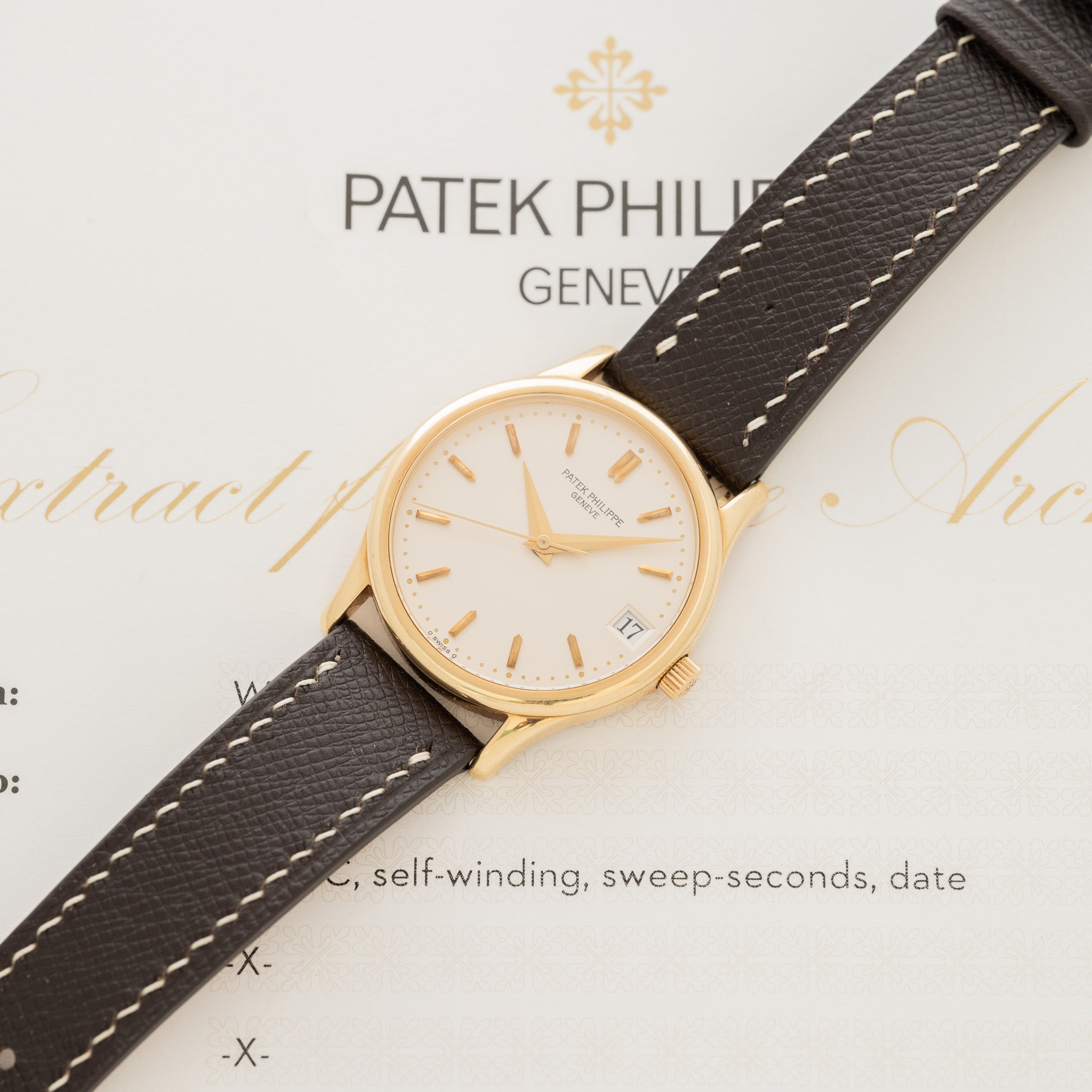 Patek Philippe Calatrava - Box & Archive Papers (Ref. 3998J