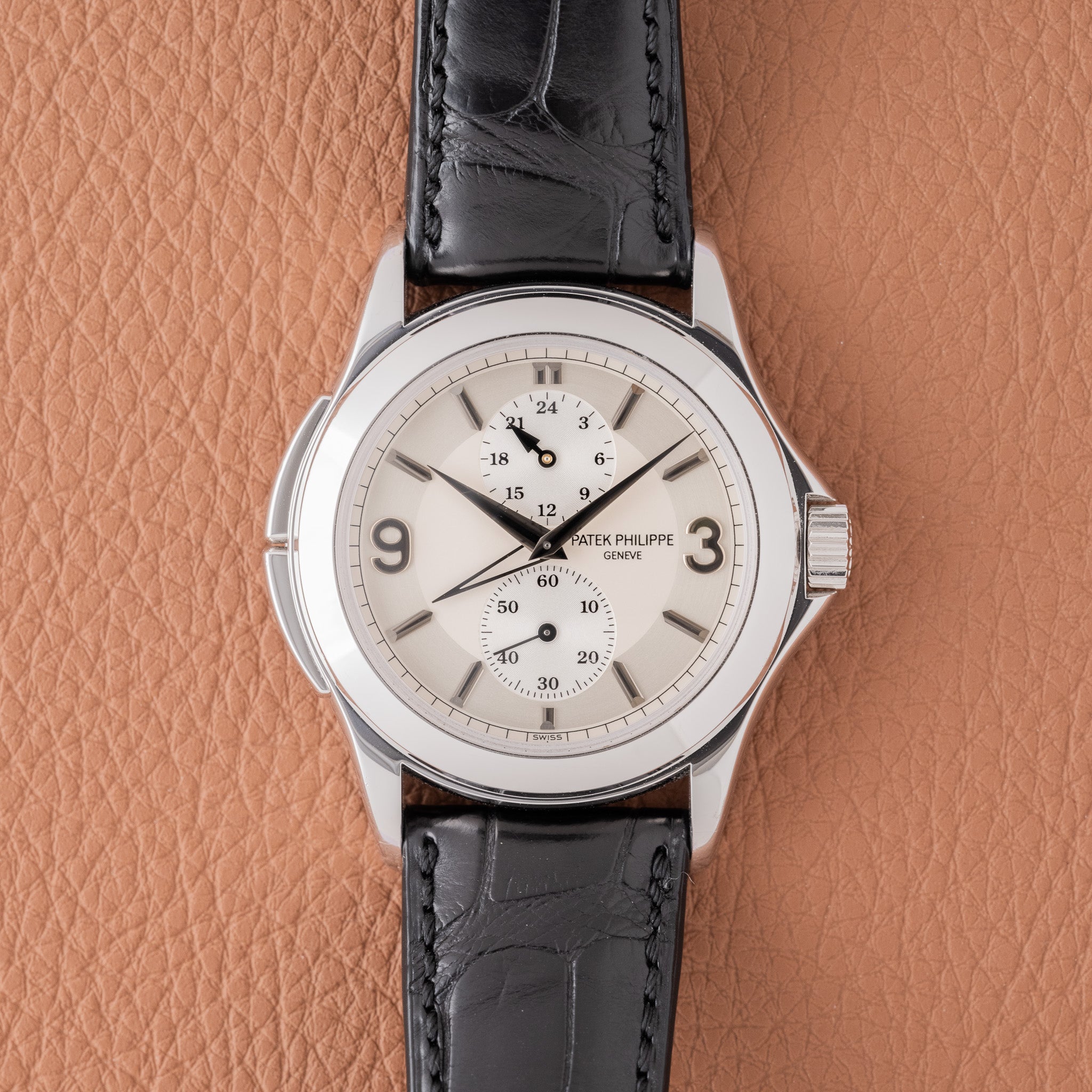 Patek Philippe Travel Time White Gold - Papers and Service Tag