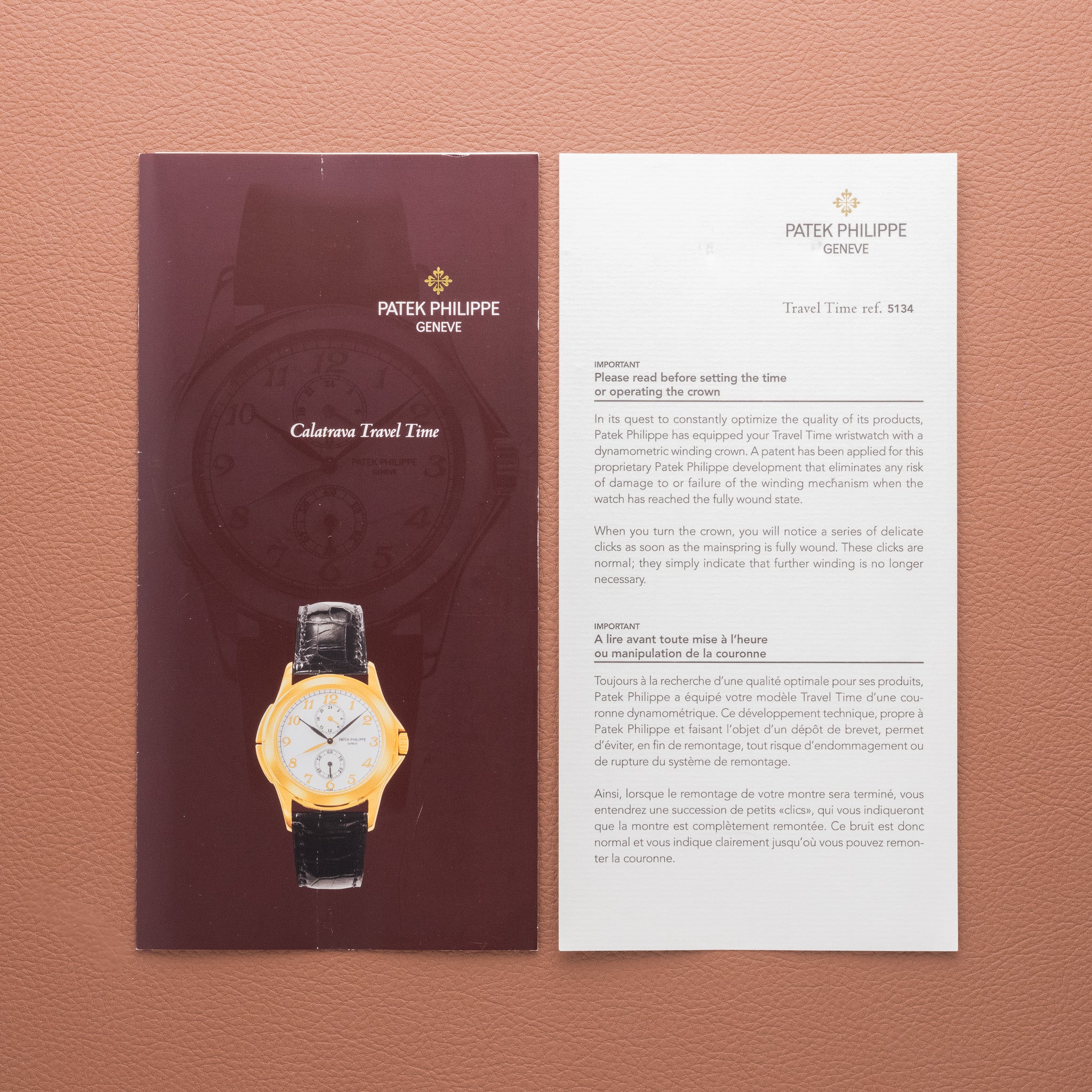 Patek Philippe Travel Time White Gold - Papers and Service Tag