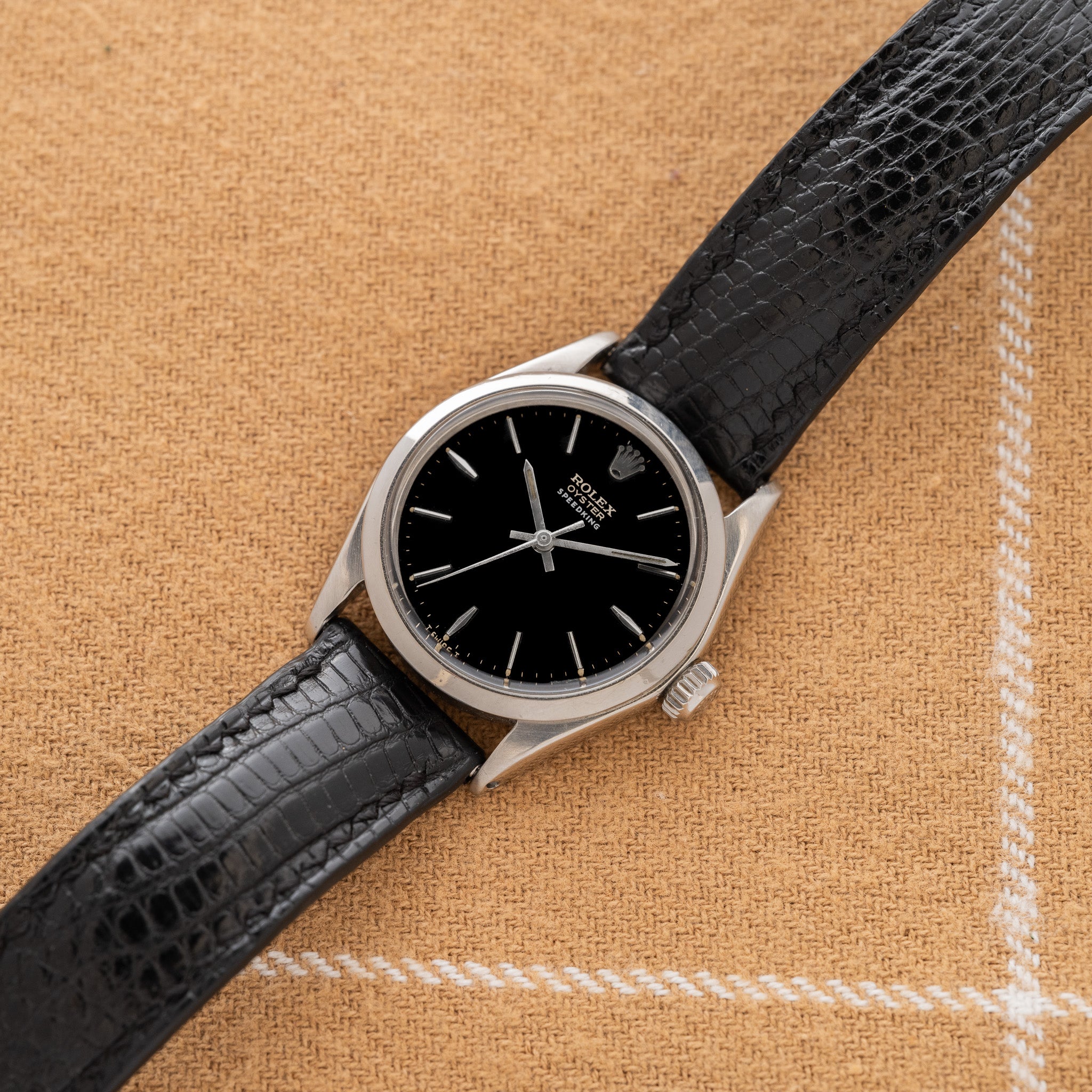 1966 Rolex Speedking Black Gilt Dial (Ref. 6430) – Huntington Company