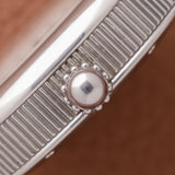 2000s Gérald Genta Retrograde Jump Hour Guilloche Pearl Dial  (Ref. G.3614)