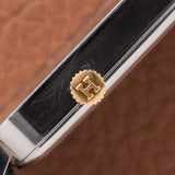 1979 Hermès Calèche Black Tank Manual Wind - Box and Papers