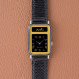 1980s Hermès Caleche Gilt Tank Manual Wind