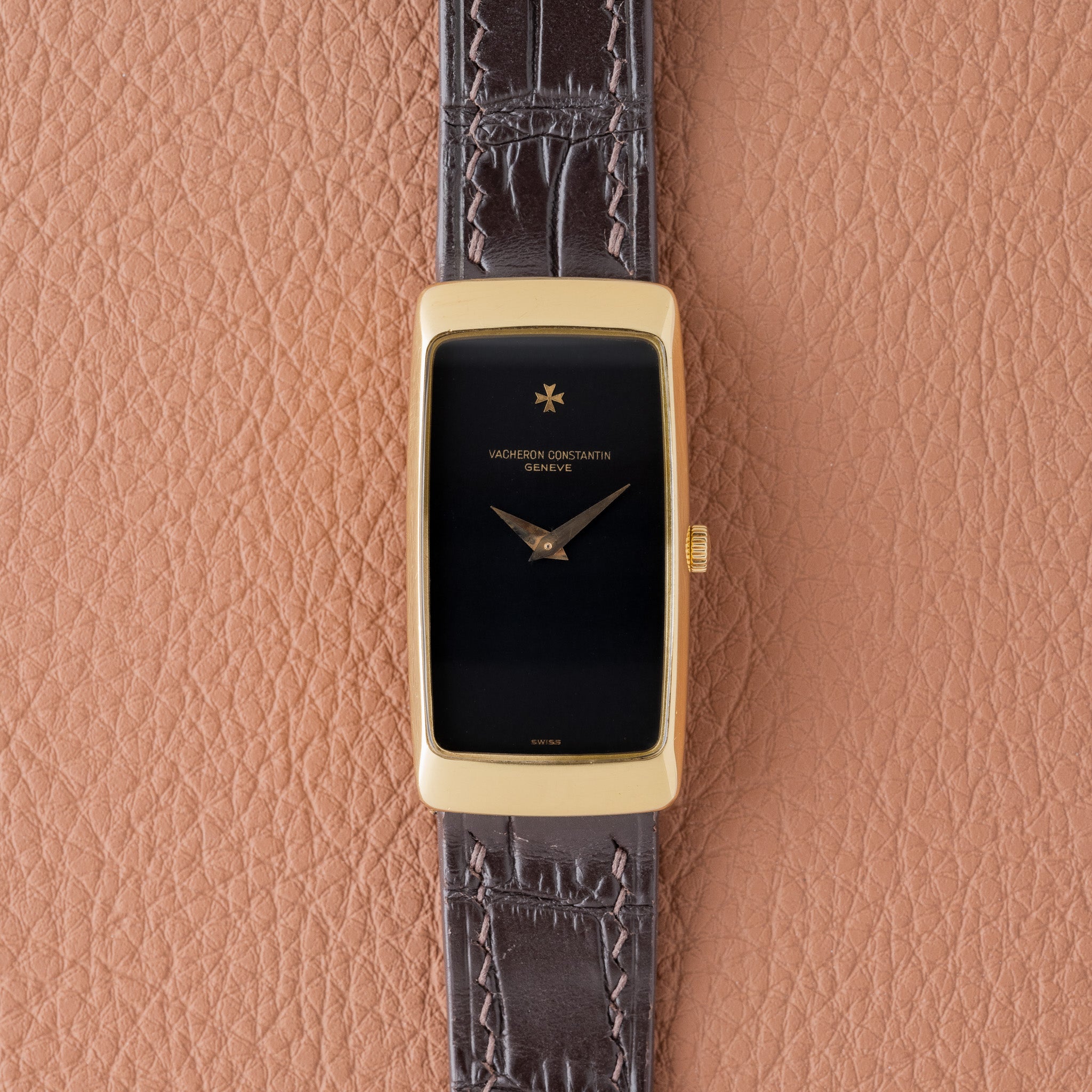 1980s Vacheron Constantin Matte Black Cintree (Ref. 35204