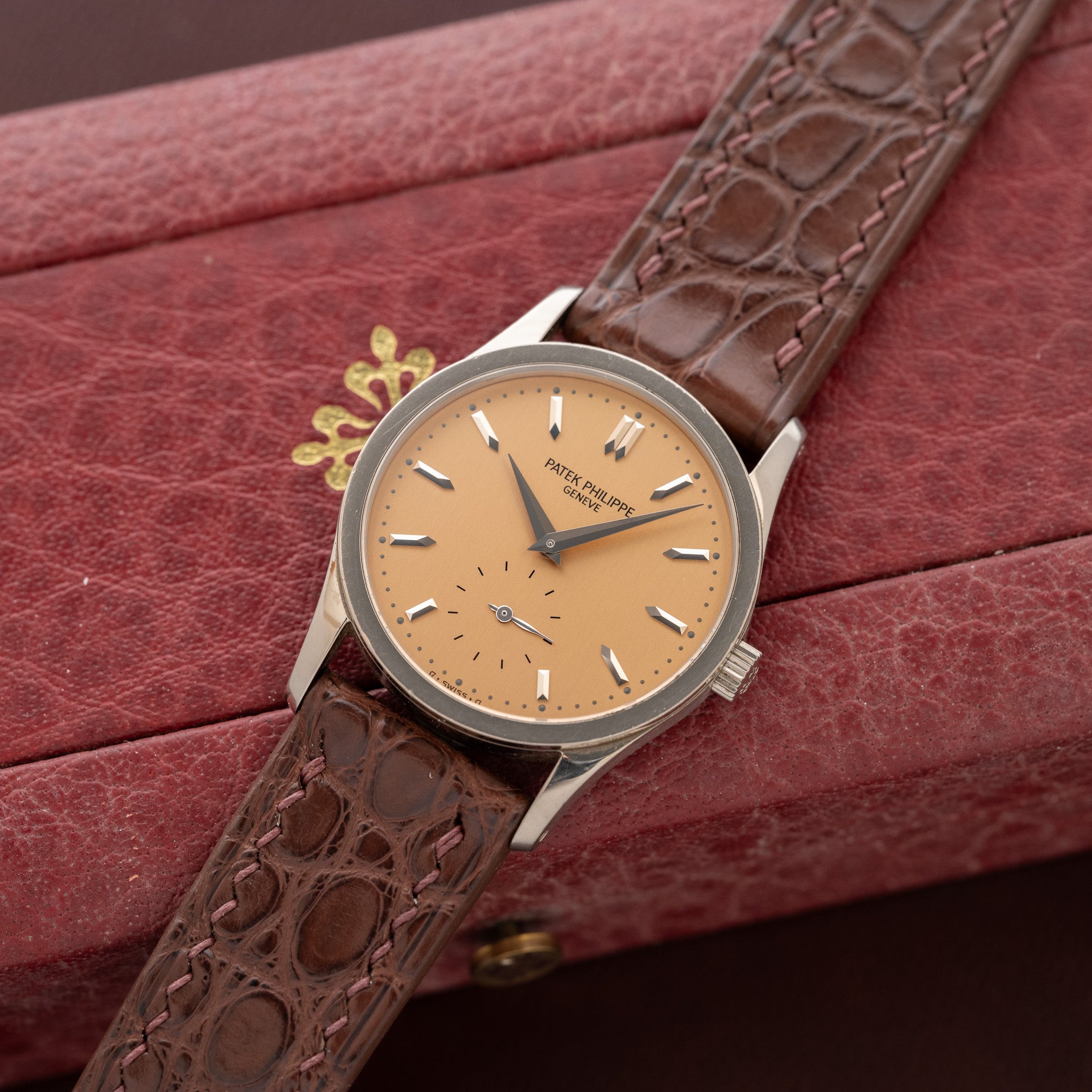 Patek Philippe Calatrava Rare Salmon Dial - Complete Collectors